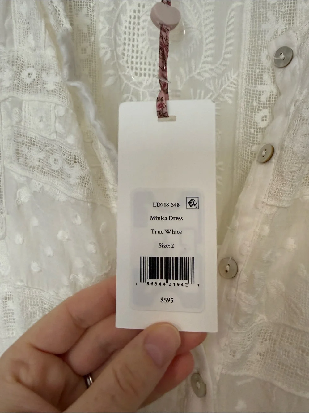 NWT NEW Loveshackfancy Minka Heritage Maxi Dress Size 2 - Picture 10 of 13